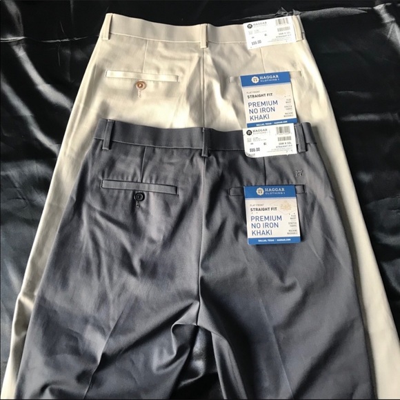 Haggar pants haggar premium no iron khaki straight fit 3x 32 poshmark